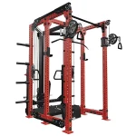 A close-up of the Monster Rhino Trainer Rogue Black innovative pulley configuration, highlighting the seamless transition between ratios