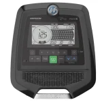 A close-up of the oversized pedals and narrow spacing on the Elliptical Evolve 3 Horizon, highlighting comfort