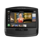 A detailed shot of the Comfort Arc seat with reclining mesh seatback on the Bike R50 Recumbent Matrix 16 inch XIR