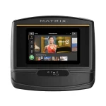 A detailed shot of the Comfort Arc upright seat on the Bike U30 Upright Matrix 10 inch XER, emphasizing its ergonomic design