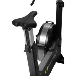 A detailed shot of the adjustable damper lever on the Bike Concept 2 BikeErg flywheel, highlighting its gear-shifting effect