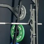 A detailed shot of the multi-grip pull-up bar at the top of the Upper Body Smith Machine, highlighting the different grip options