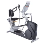 A person exercising on the Elliptical xR6xi Seated Octane, demonstrating its comfortable seated position and full-body motion