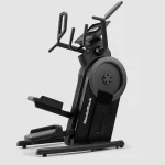 A person performing a low-impact stair-stepping workout on the NEW Step Climber NordicTrack, showing its 10-inch touchscreen