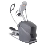 A person working out on the Elliptical Q37xi Home Octane, demonstrating its natural movement and multi-grip handlebars fitness