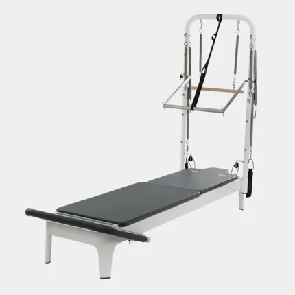 Allegro 2 Reformer with Tower Mat Pilates conversion in a professional studio setting