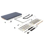 Allegro 2 Tower and Mat Retrofit Kit with white powdercoat finish and signature springs