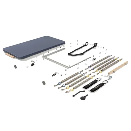 Allegro 2 Tower and Mat Retrofit Kit with white powdercoat finish and signature springs