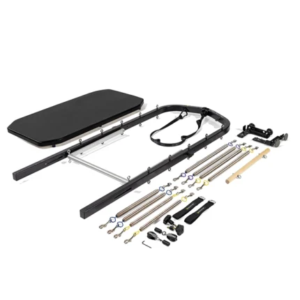 Allegro Nextgen Reformer Tower and Mat with black powder coat finish and springs