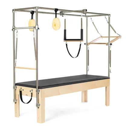 CenterLine Cadillac Trapeze Table with stainless steel frame and wood core base