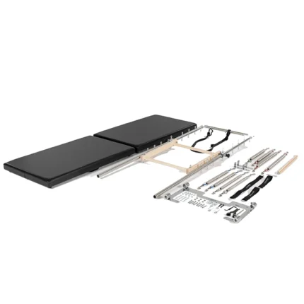 CenterLine Tower and Mat Retrofit Kit with stainless steel frame and black upholstery