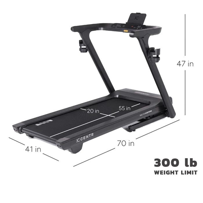 Centr RUNR Treadmill with integrated LED console and tablet holder Centr RUNR Treadmill with integrated LED console and tablet holder