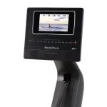 Close-up of the 7” Smart HD Touchscreen on the Rower RW600 NordicTrack, displaying an iFIT workout