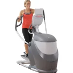 Close-up of the MultiGrip handlebars on the Elliptical Q47x Home Octane, showing different hand positions and integrated controls