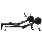 Close-up of the Rower PM5 Black Concept 2 RowErg Performance Monitor, displaying workout data and controls