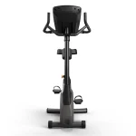 Close-up of the bright white LED console on the Bike U60 Upright Vision, displaying workout feedback