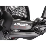 Close-up of the larger, clearer LCD display on the Bike Assault AirBike Elite, showing workout metrics and Bluetooth/ANT+ logos