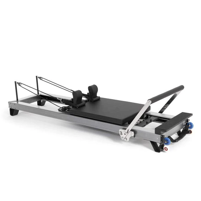 Elina Pilates Aluminium HL2 Reformer Machine with jump board and box Elina Pilates Aluminium HL2 Reformer Machine with jump board and box