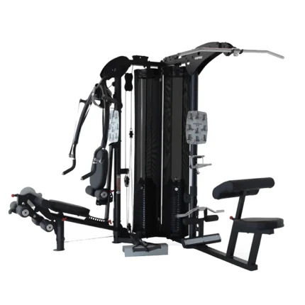 Front overview of the Inspire Fitness M5 Multi Gym set up in a professional training space
