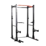 Front view of the Inspire Fitness FPC1 Full Power Cage set up in a professional home gym