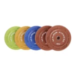Full 320LB Color Grip Bumper Plate Set stacked by color and weight