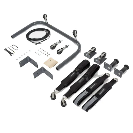 Konnector for Rialto Reformer Pilates single rope pulley system installed