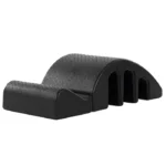 Lightweight black Pilates Arc Spine Corrector used for spine correction and core exercises