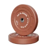 Major Fitness 45lb Color Grip Bumper Plates featuring side grip cutouts and textured edges