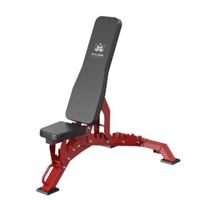 Major Fitness PLT01 Weight Adjustable Bench Red heavy duty weight bench in flat position
