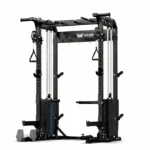 Major Fitness Power Rack F22 Pro with dual 170 lb selectorized weight stacks and red accents