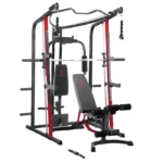 Marcy All-in-One Smith Machine Home Gym with independent weight bench