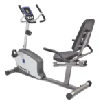 Marcy NS-1201R Recumbent Exercise Bike featuring the step-through frame and LCD monitor