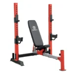 Marcy Olympic Weight Bench MWB-7096 featuring the adjustable safety catch system and slide track