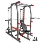 Marcy Pro SM-4903 Smith Machine Home Gym SM-4903 with dual cable crossover and pull-up bar