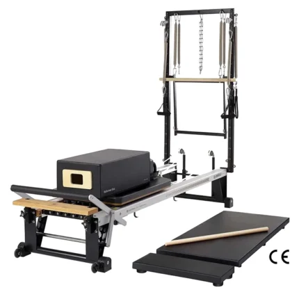 Merrithew V2 Max Plus Reformer Bundle with Vertical Frame and Mat Converter