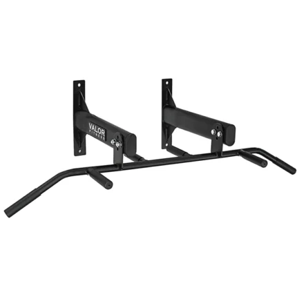 Multi Grip Pull Up Bar Ceiling Wall Mount in matte black mounted to a gym ceiling