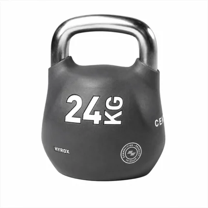 Official HYROX 24kg Octo Kettlebell weight showcasing the eight-sided shell