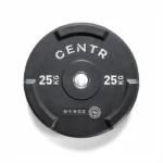 Official HYROX 25kg Edge Bumper Plate with weight markings visible on the edge