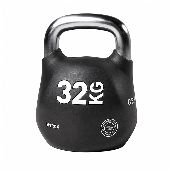 Official HYROX 32kg Octo Kettlebell weight showcasing the eight-sided shell Official HYROX 32kg Octo Kettlebell weight showcasing the eight-sided shell
