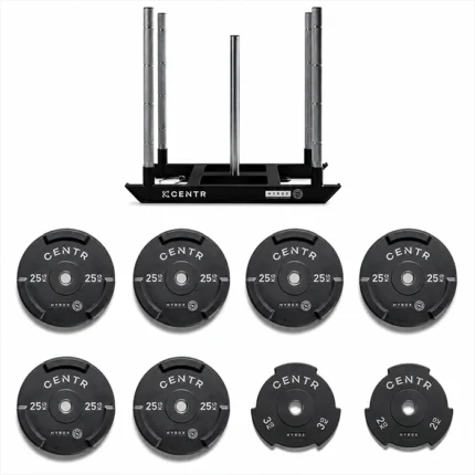 Official HYROX Mens Pro Power Sled Bundle on fitness turf