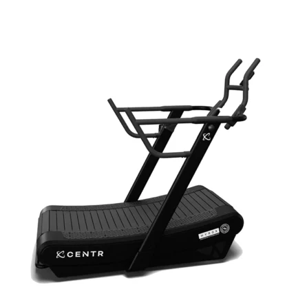 Official HYROX Perform Tread motorless curved treadmill with multi-position handlebars