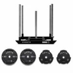 Official HYROX Womens Open Power Sled Open Bundle positioned on gym turf