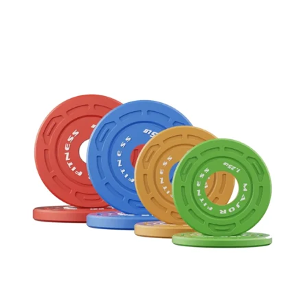 Olympic Color Change Plate Set with vibrant white, green, blue, and red increments