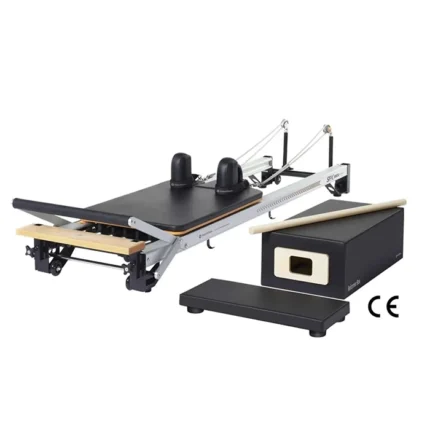 SPX Max Pilates Reformer Bundle with reformer box and maple roll up pole