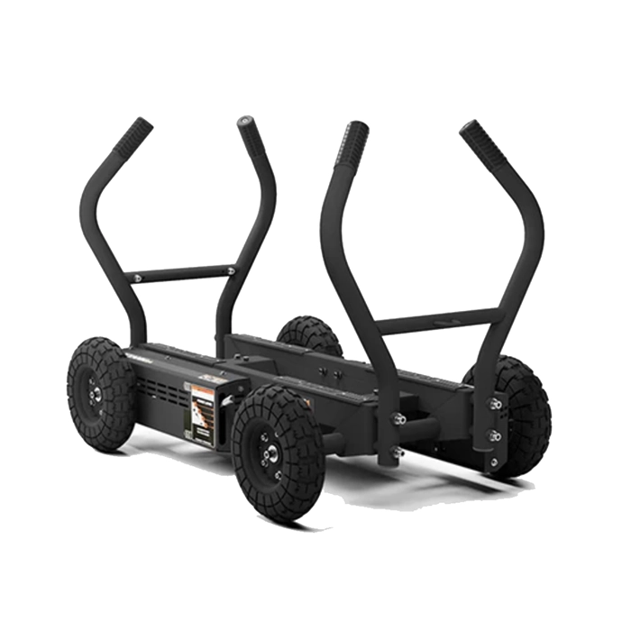 Tank M4 Bi Directional Push Sled Magnetic Push Sled on an outdoor turf field