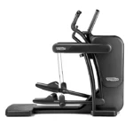 Technogym Artis Vario Elliptical Black showing its sleek frame and adaptive stride mechanism