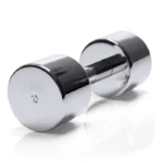 Technogym Chrome Dumbbell 8kg featuring a high-shine polished finish