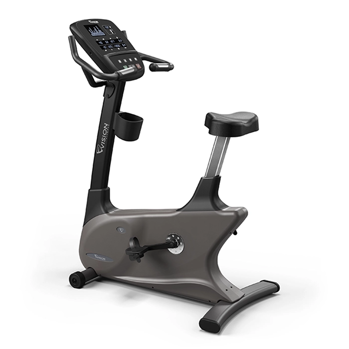 The Bike U60 Upright Vision, showcasing its robust upright design and bright white LED console