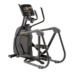 The Elliptical A30 Matrix 16 inch XIR Ascent Trainer with its large 16-inch XIR touchscreen console, showcasing its sleek design