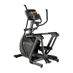 The Elliptical E30 Matrix 16 inch XIR Compact Suspension Elliptical with its 16-inch XIR touchscreen console, showcasing its sleek design